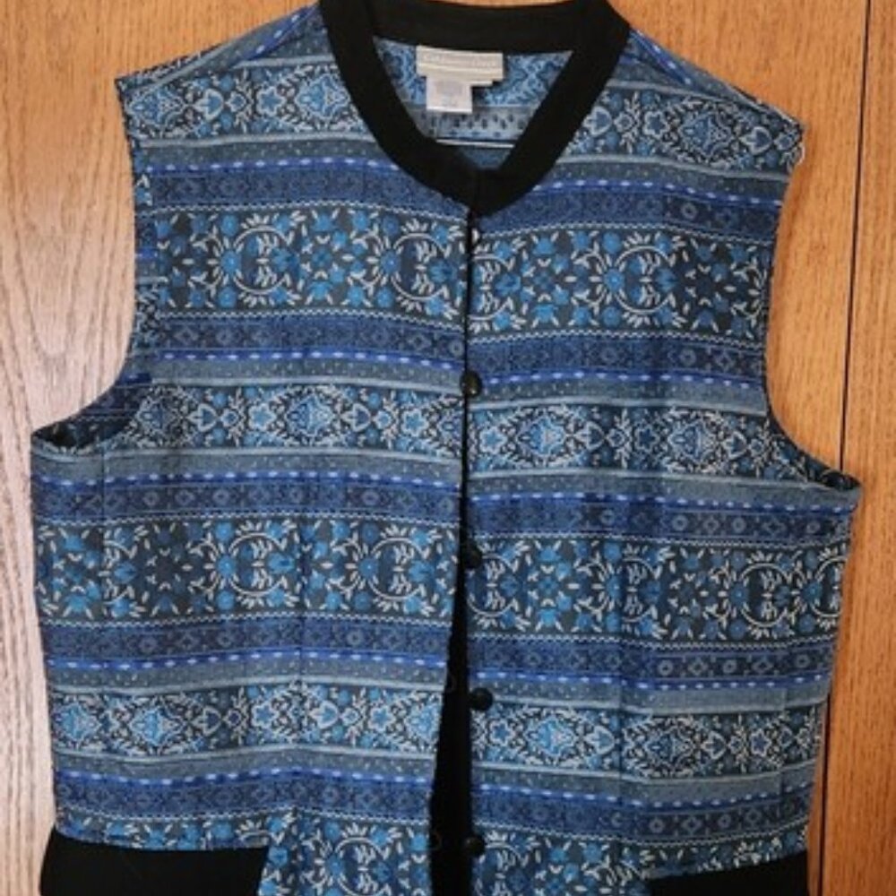 Women's Coldwater Creek Designed  print vest Large